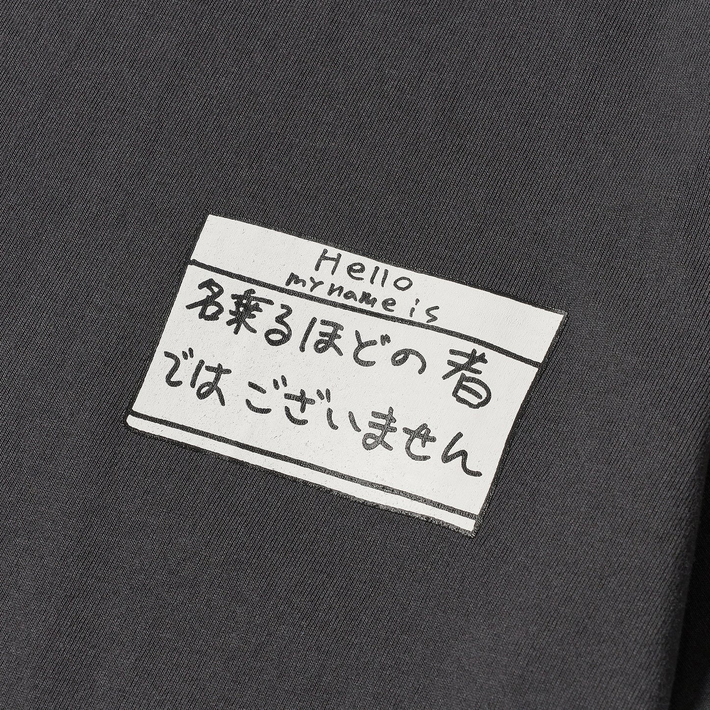 〖名乗るほどの者では〗T-shirts-bk