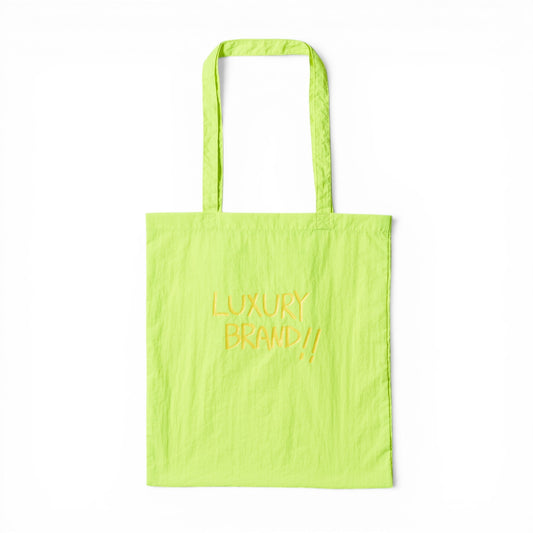 〖LUXURY〗Nylon Tote bag-lime