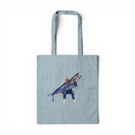 〖MAGURO〗Nylon Bag‐Light blue