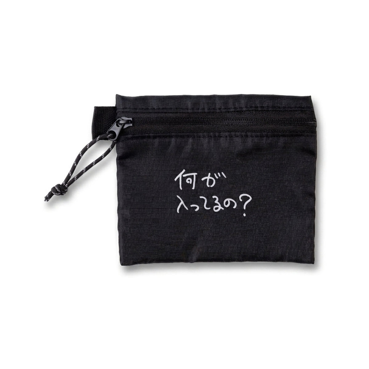 〖何が入ってるの〗Flat pouch - Black