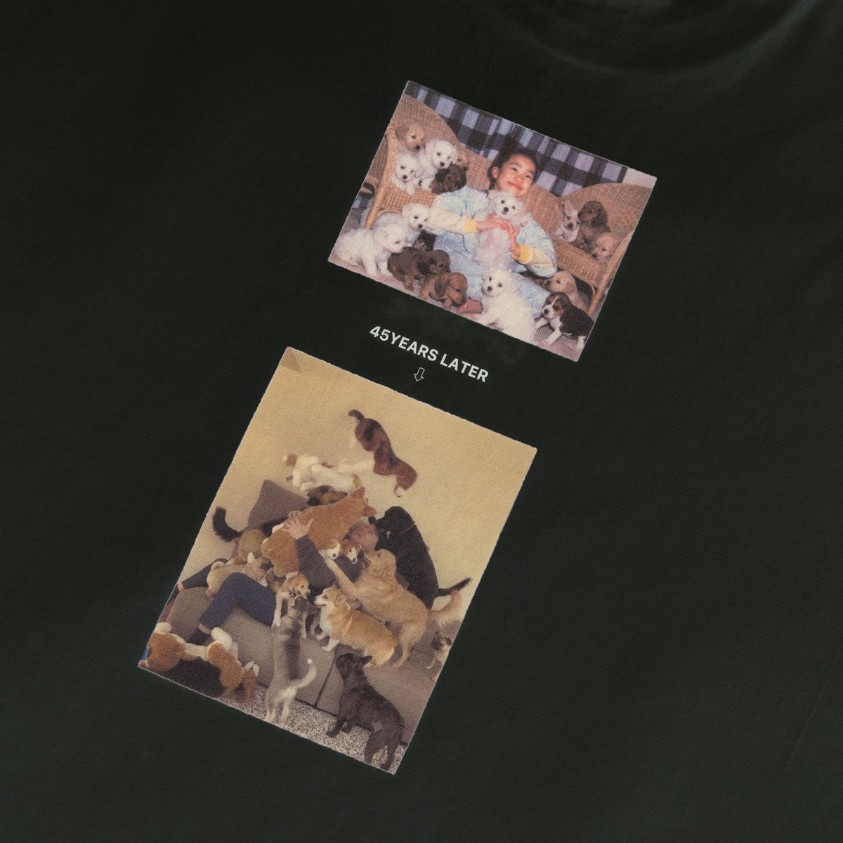 〖45 YEARS LATER〗Long-sleeve T-shirts - Black