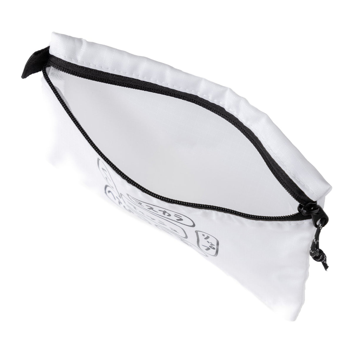 〖カバンの中身〗Flat pouch （L） - White